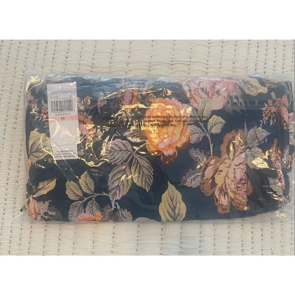 Jantzen Vamp Swim Dress with Removable Straps Tapestry Rose Size 10 NEW NWT - Picture 10 of 13